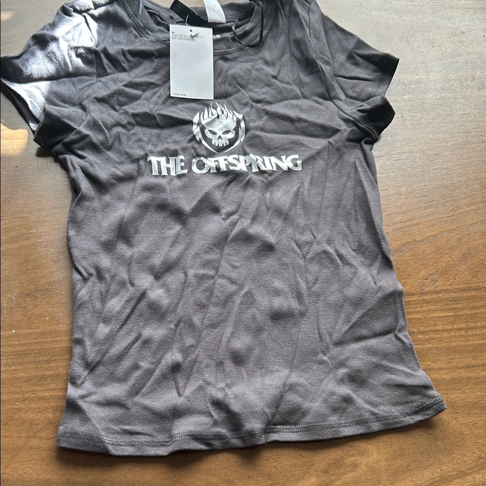 Offspring Kids Charcoal Tee with Logo